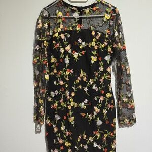 Floral Sheer Dress